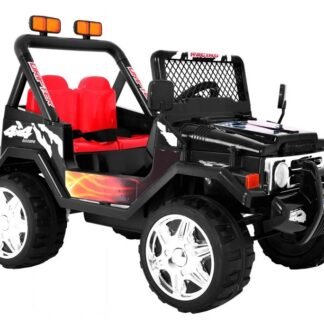 JEEP RAPTOR 12V PARA NIÑOS DE 1 A 5 AÑOS, NEGRO, RC   INDA506-RA-S618B